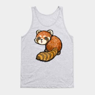 Cute red panda looking back Tank Top